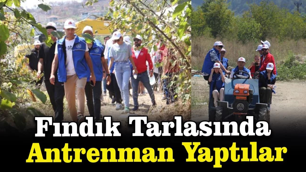 Fındık Tarlası Antrenman Sahası Oldu
