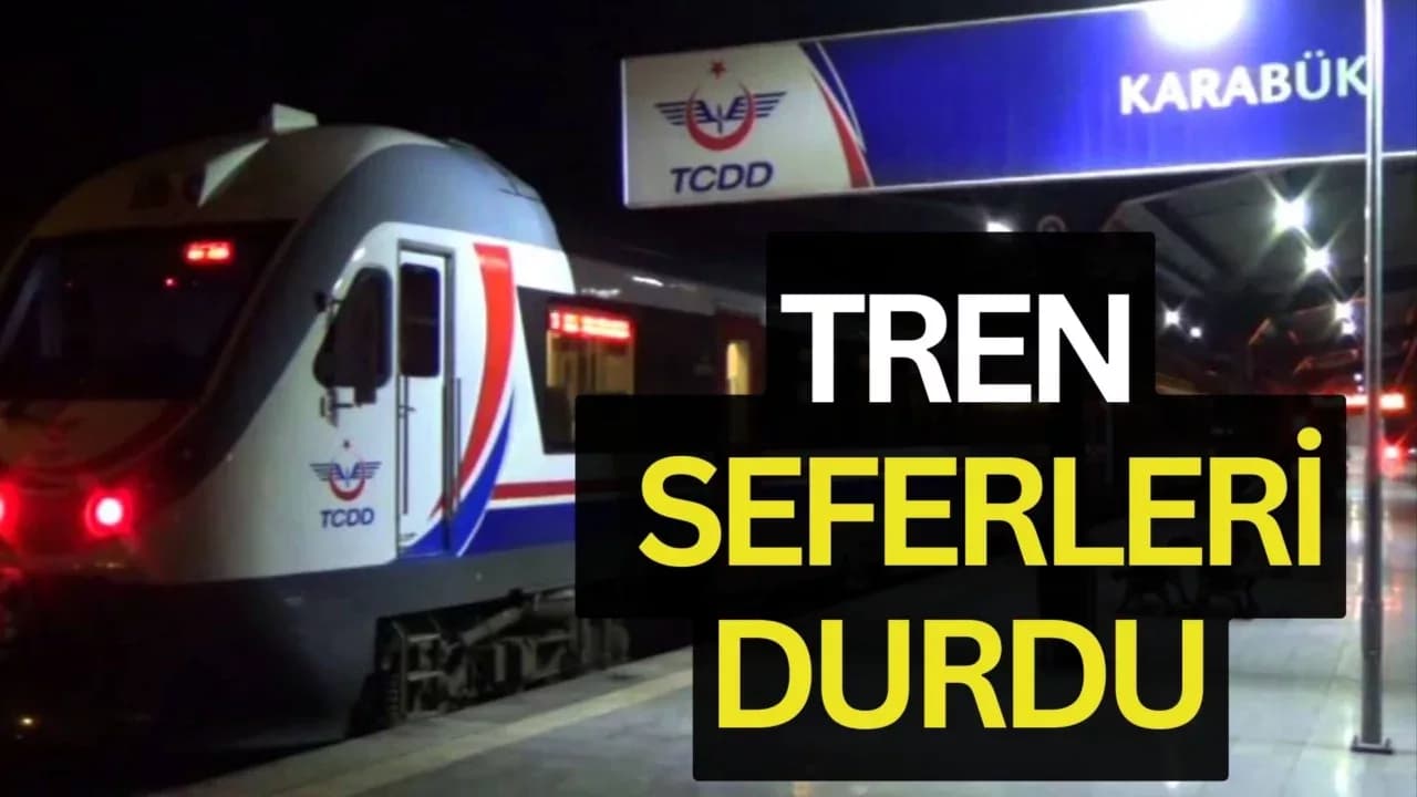 Karabük’te Tren Seferleri İptal Edildi