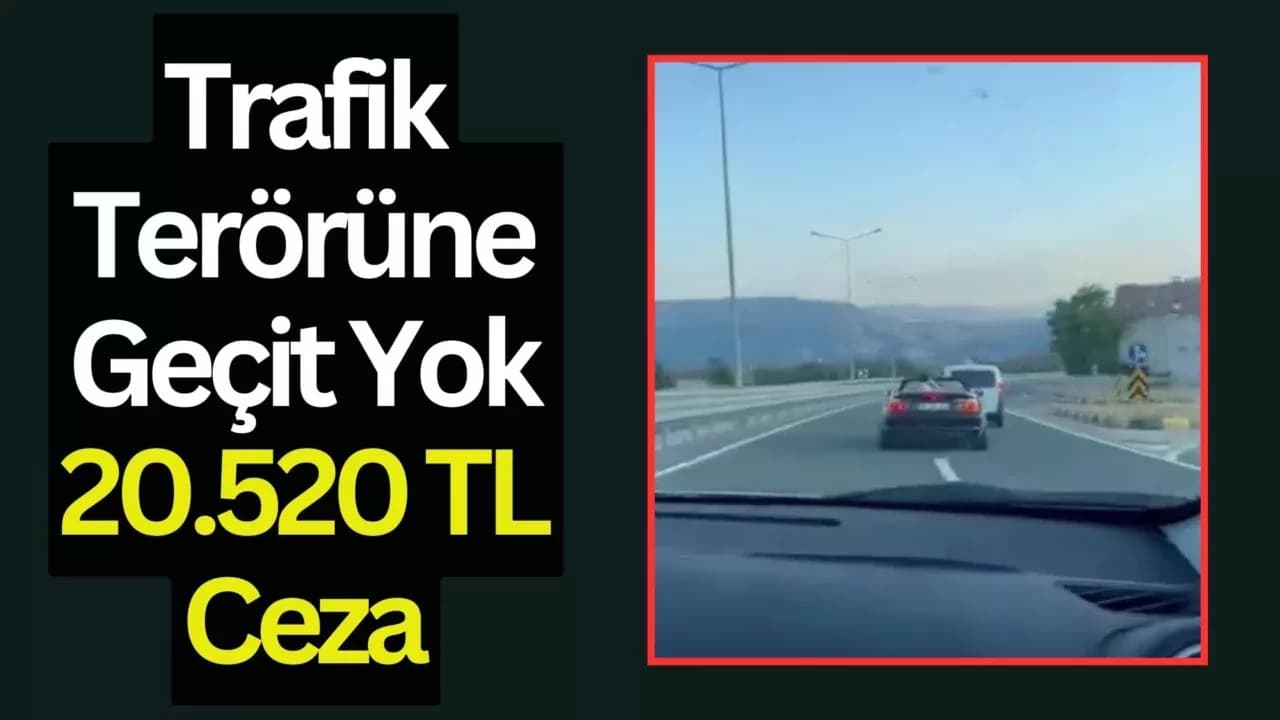 Karabük'te trafik güvenliğini tehlikeye düşüren araçlara 20 bin lira ceza