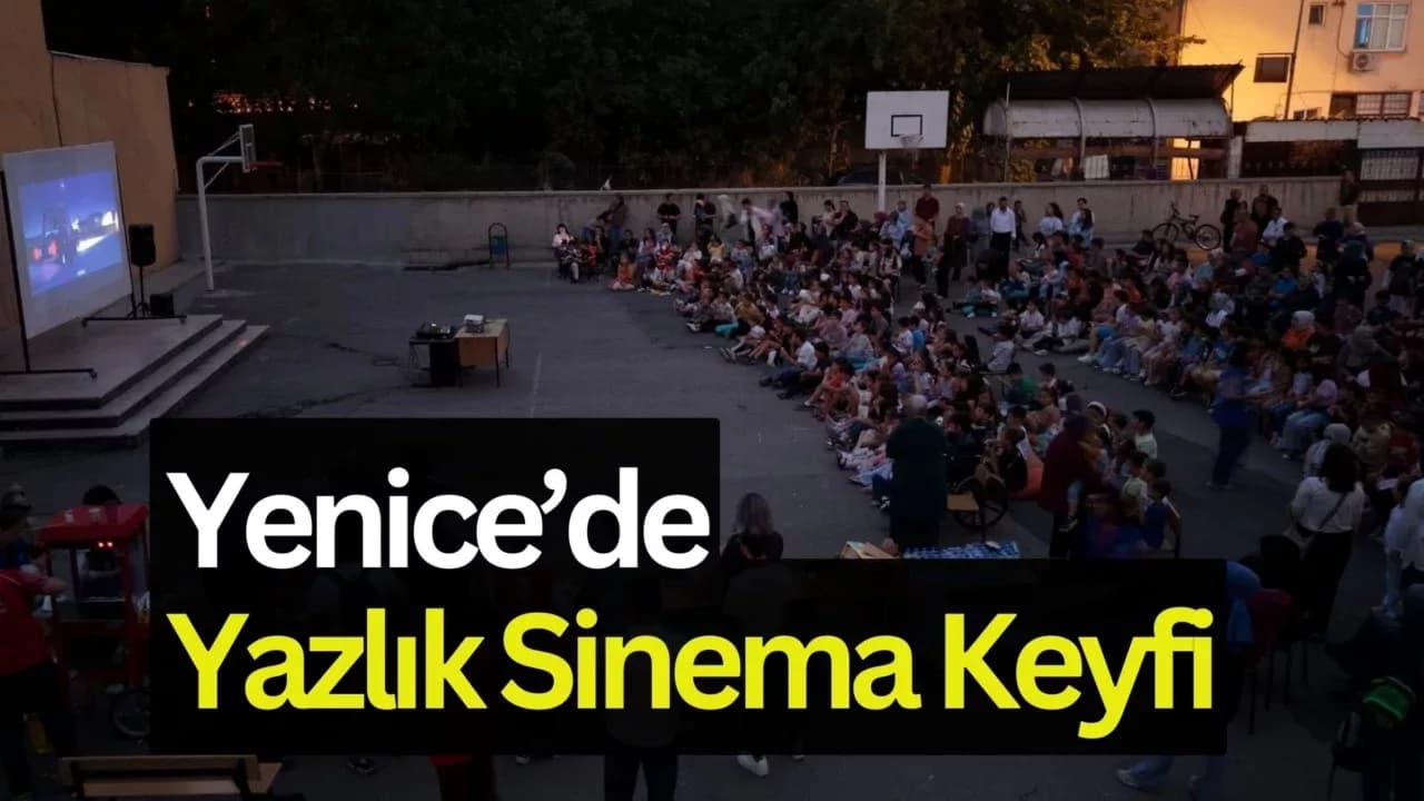 Yenice’de Açık Hava Sinemasına Yoğun İlgi