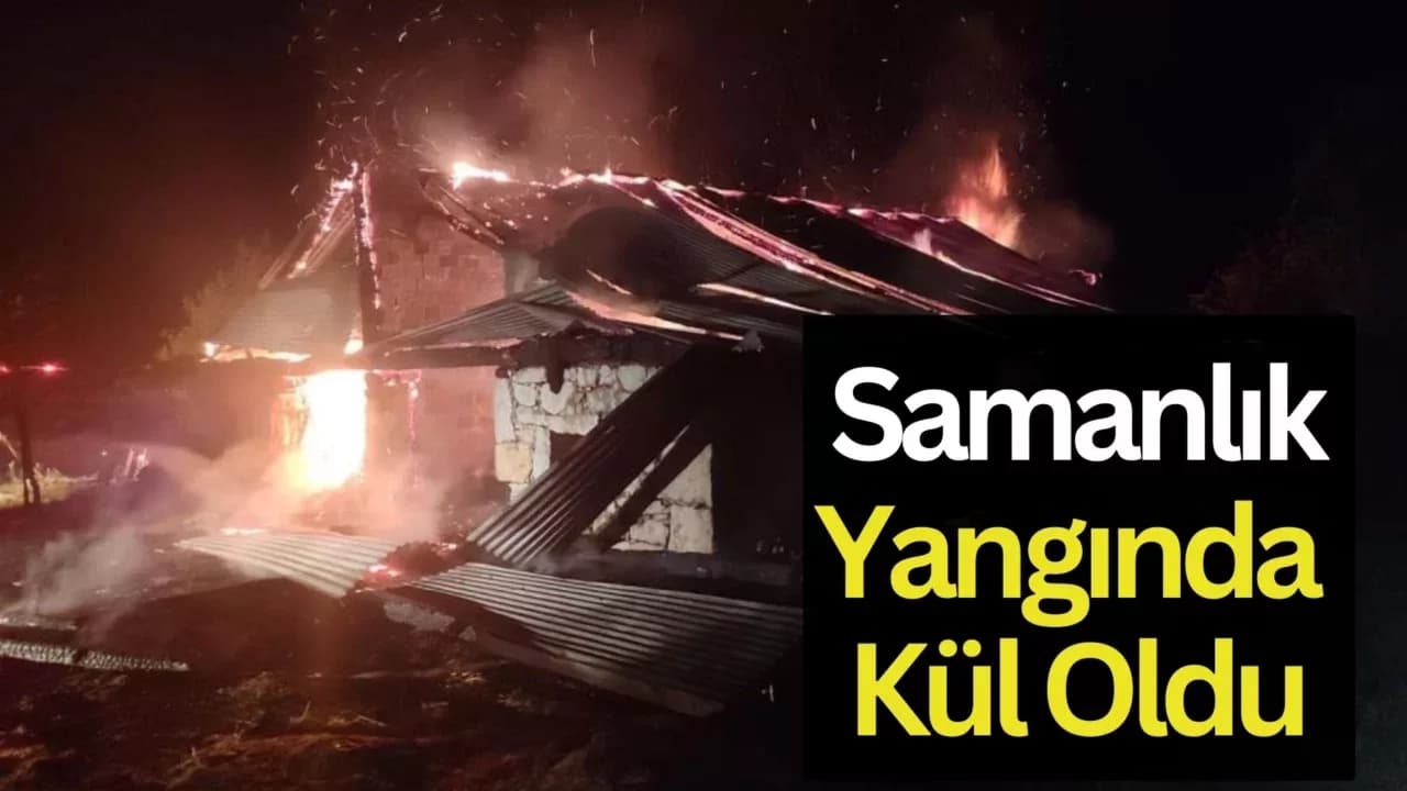Samanlık Yangında Kül Oldu