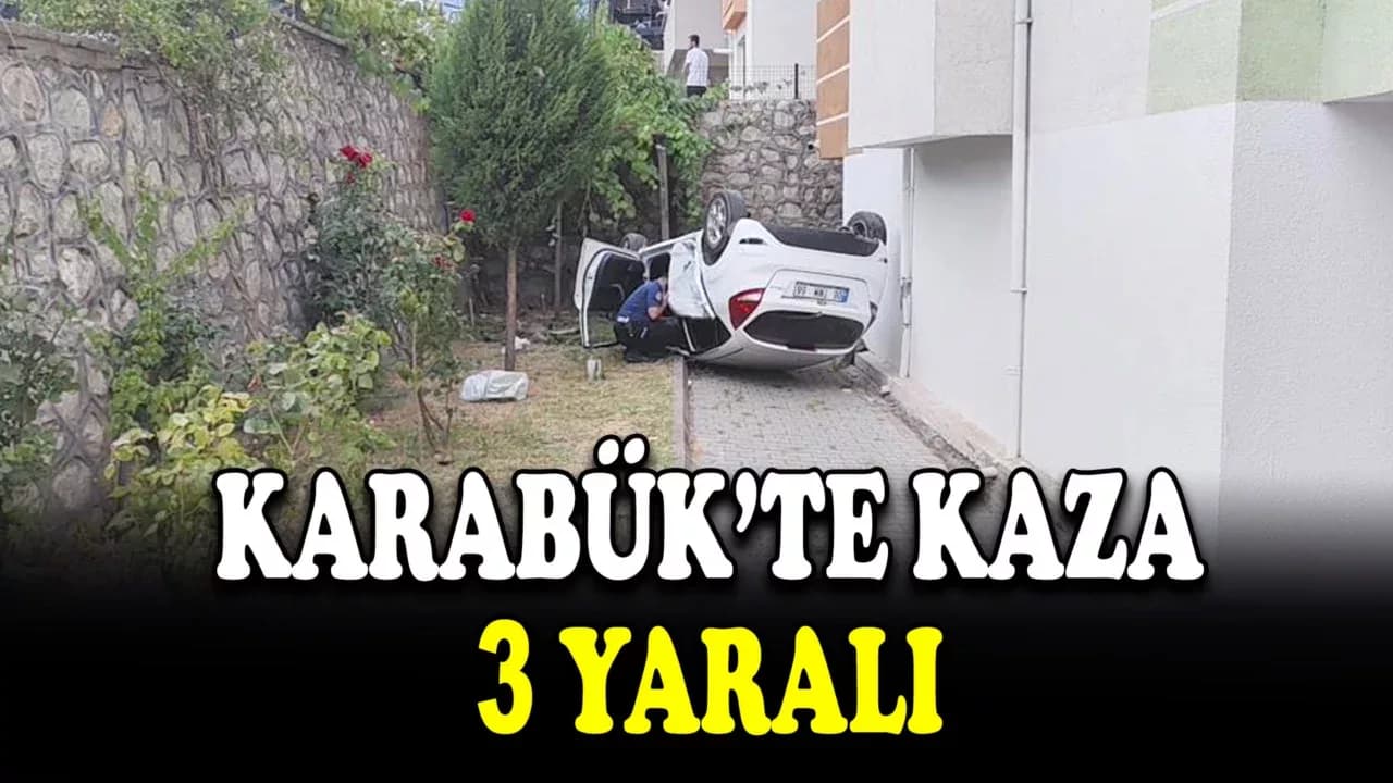 Karabük'te Kaza: 3 yaralı