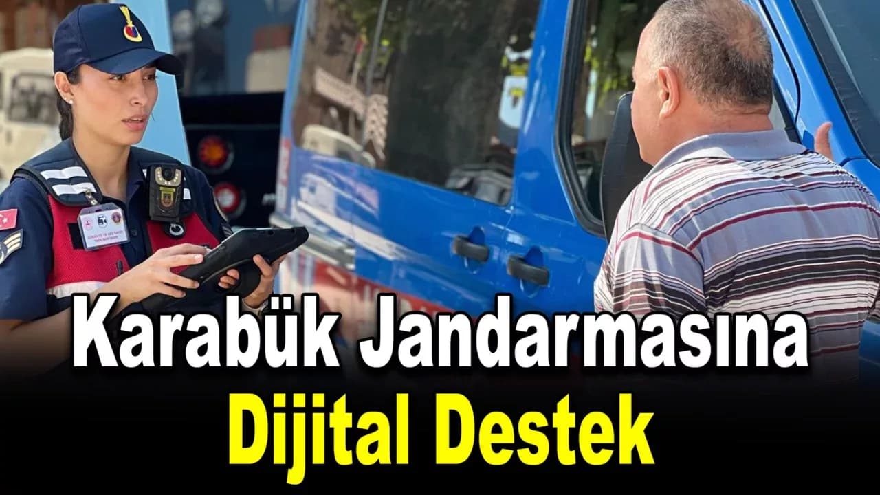 Karabük Jandarmasına Tablet Desteği