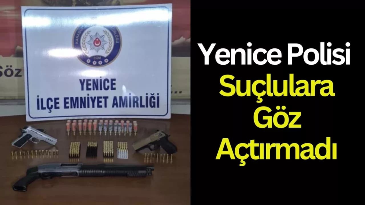Yenice'de Eğlence Mekanına Uyuşturucu ve Silah Operasyonu