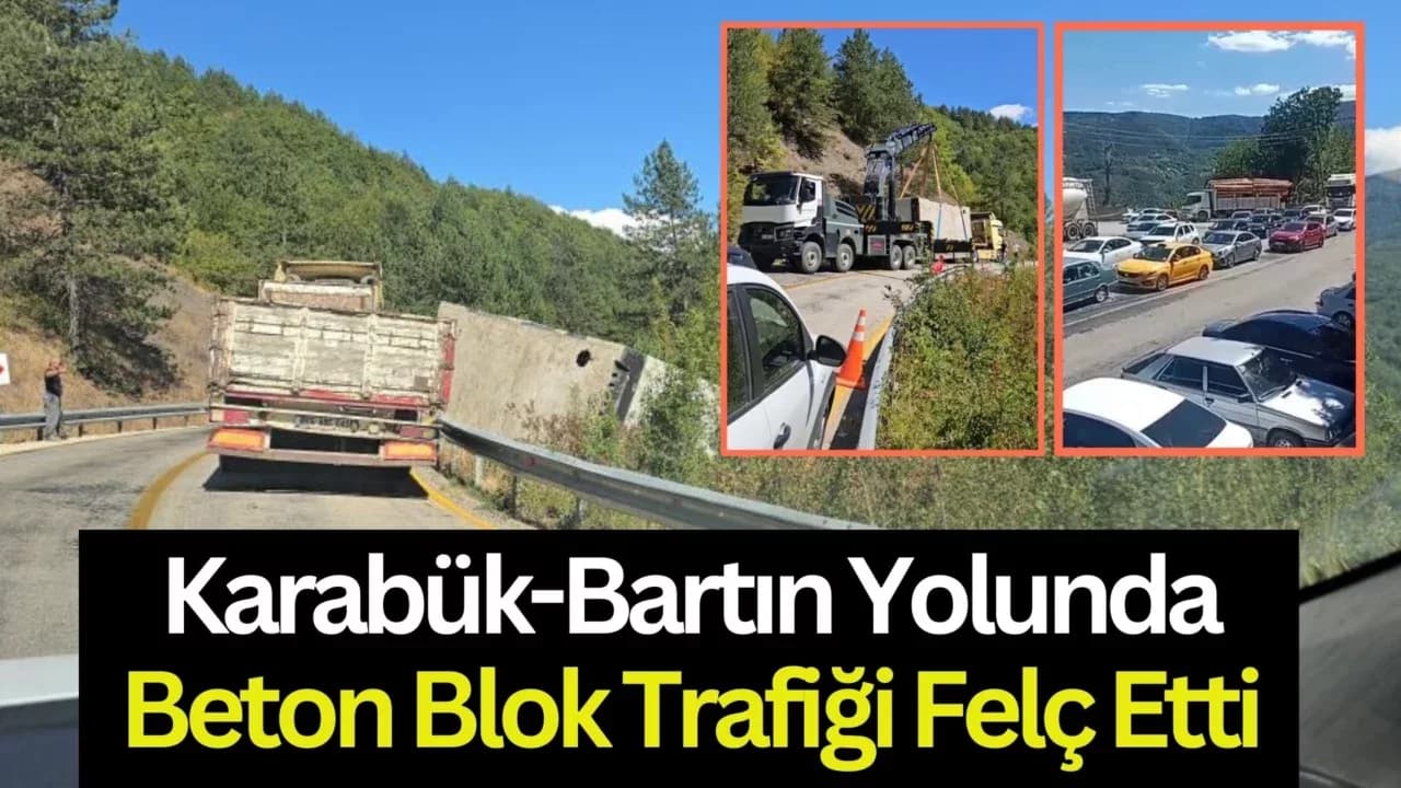 Karabük-Bartın karayolunda uzun araç kuyrukları oluştu