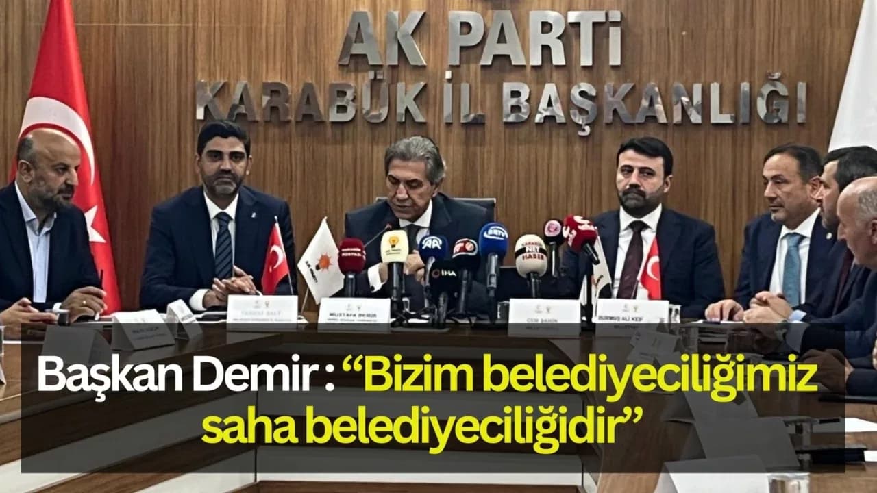 Başkan Mustafa Demir, Karabük Ziyaretinde Basına Konuştu
