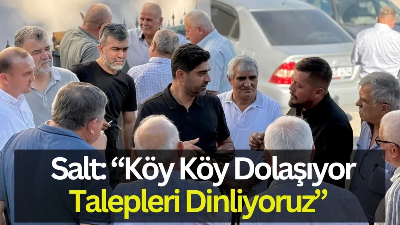 Salt, Köy Yollarındaki Asfalt Çalışmalarını İnceledi