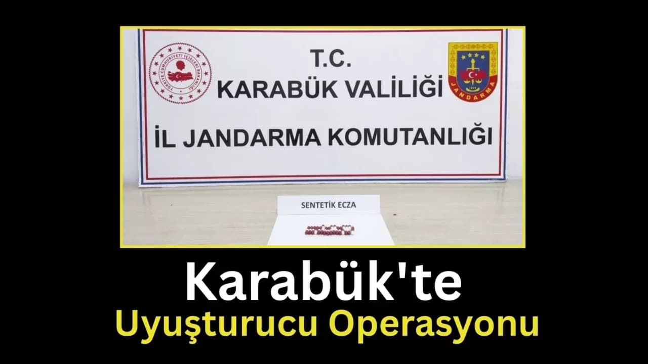 Karabük'te uyuşturucu operasyonu