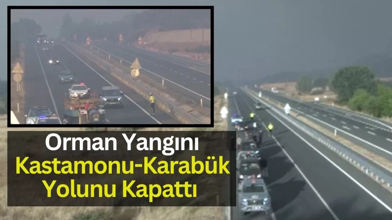 Dumanlar yolu kapladı, iki şehri bağlayan kara yolu ulaşıma kapatıldı