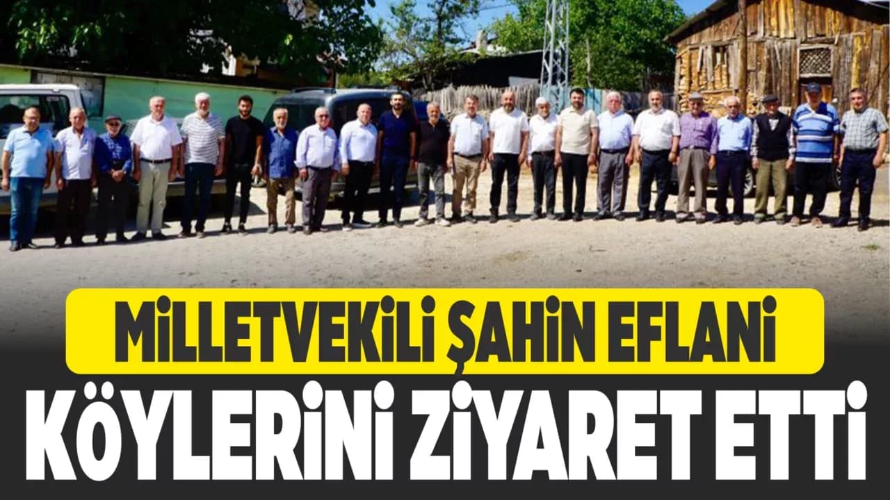 Milletvekili Şahin, Eflani’de köyleri ziyaret etti