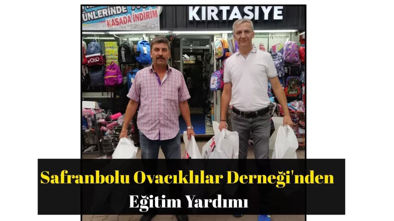 Safranbolu Ovacıklılar Derneği'nden Eğitim Yardımı