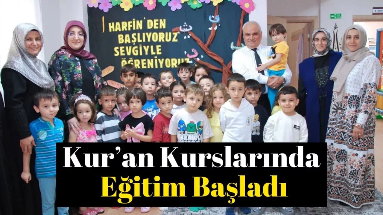 4-6 Yaş Kur'an Kursları Eğitime Başladı