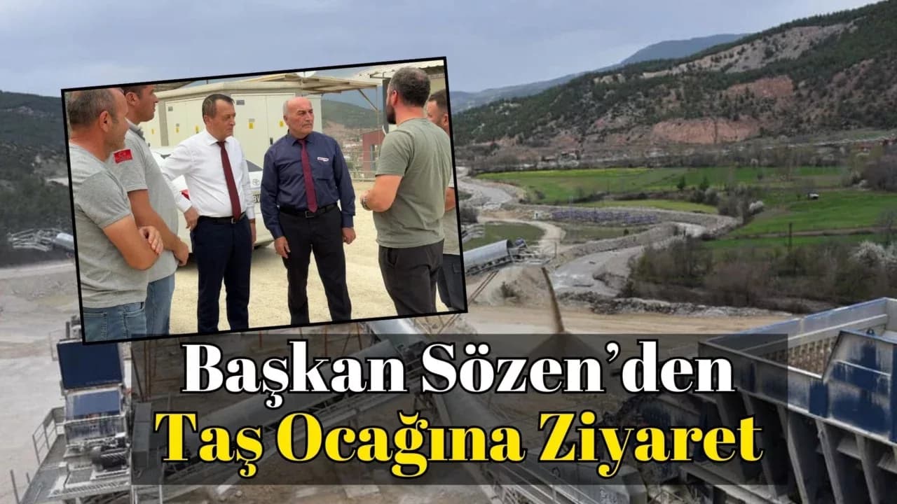 Cumayanı Taş Ocağında Üretim Tüm Hızıyla Devam Ediyor