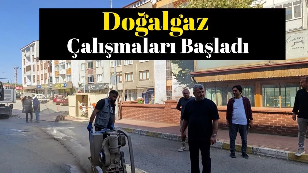 Yenice Merkezde Doğalgaz Çalışmaları Başladı