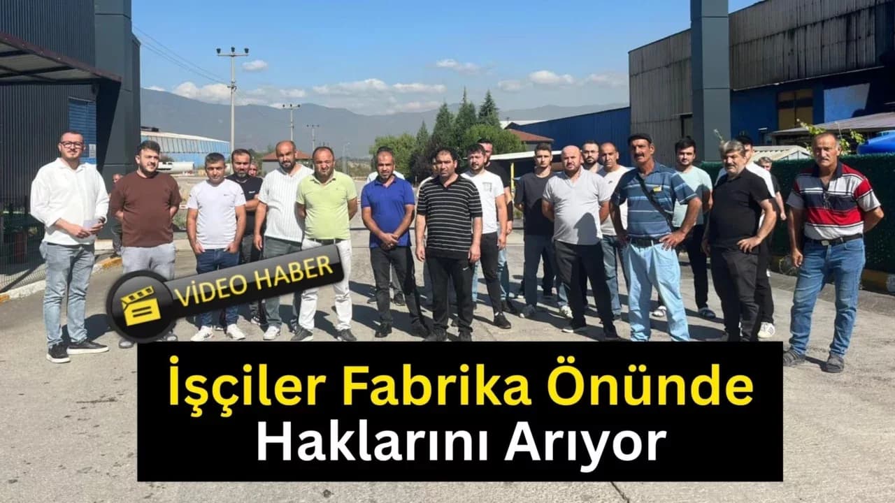 KARABÜK’TE İŞÇİLER MAAŞ VE TAZMİNATLARINI İSTEDİ