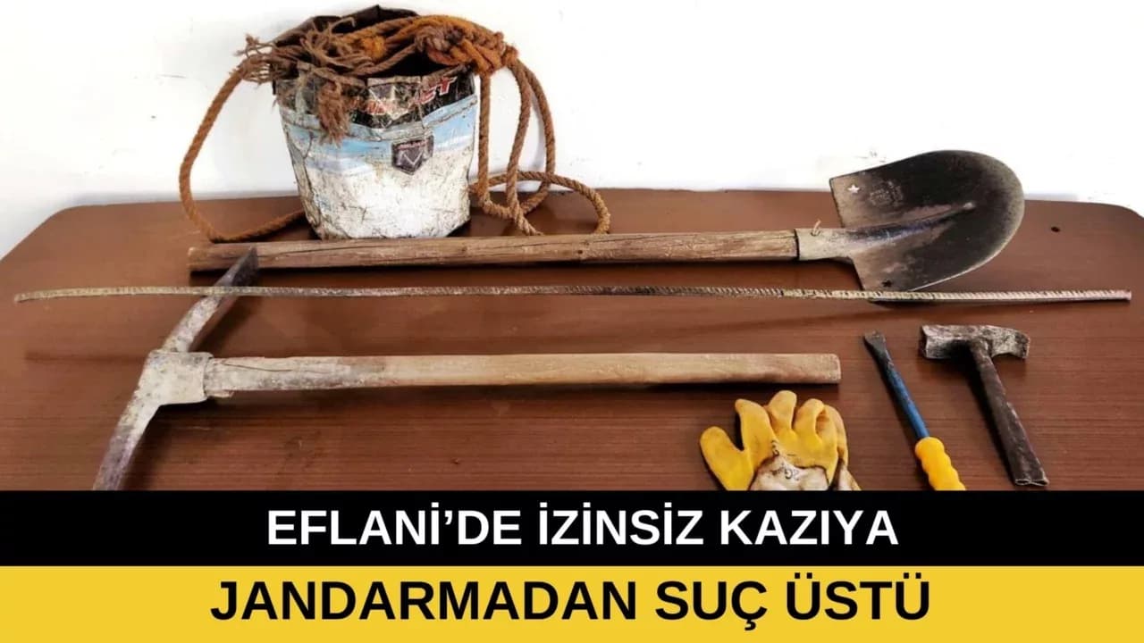 İzinsiz Kazıya Jandarmadan Suç Üstü