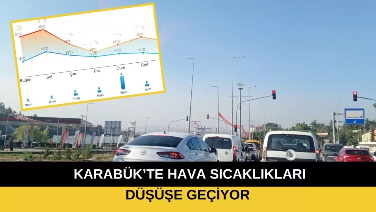 KARABÜK’TE HAVA SICAKLIKLARI DÜŞÜŞE GEÇİYOR