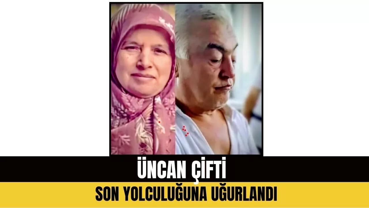 Feci kazada hayatını kaybeden çift son yolculuğuna uğurlandı