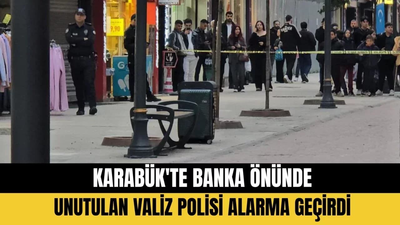 Karabük'te Banka Önünde Unutulan Valiz Polisi Alarma Geçirdi