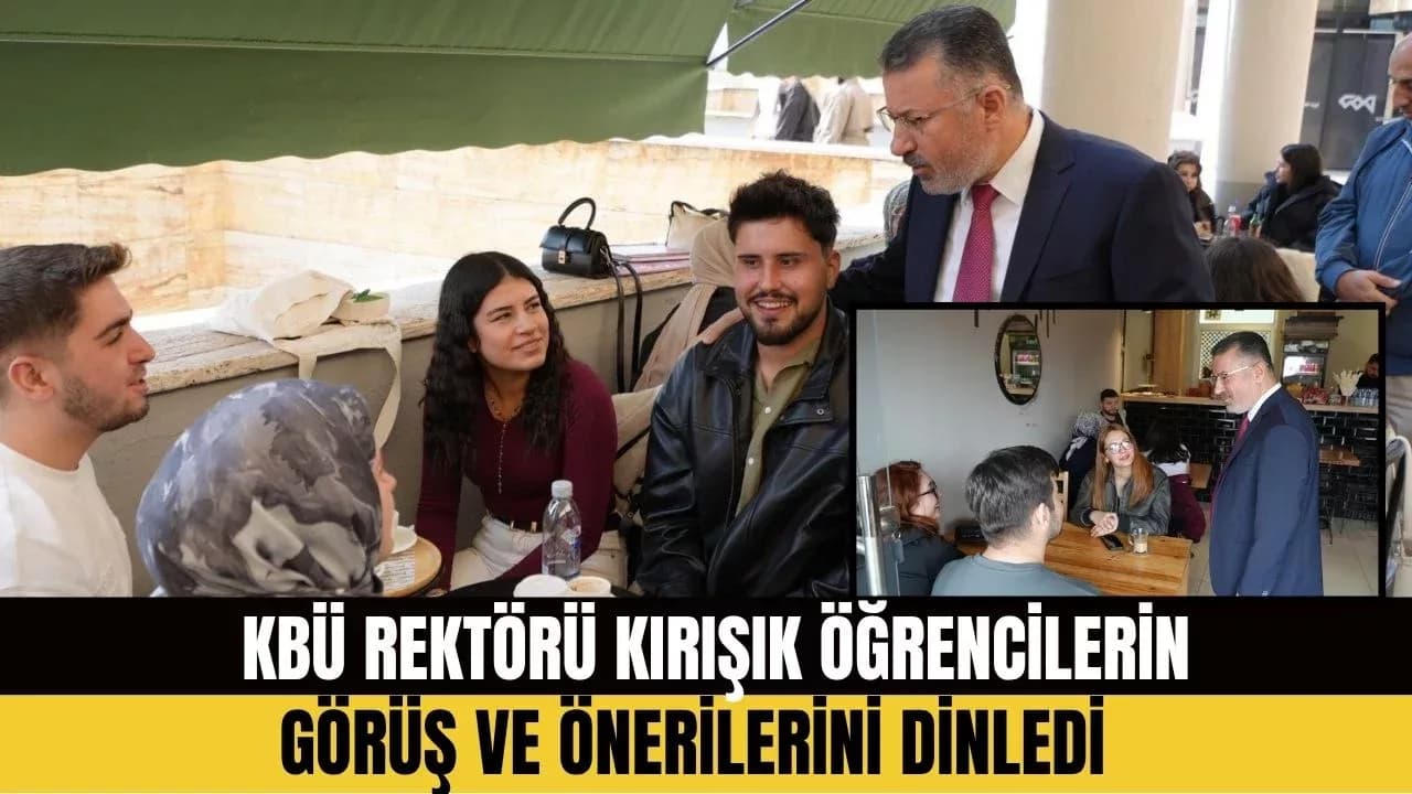 Rektör  Kırışık, Öğrencilerle Sosyal Yaşam Merkezi'nde Buluştu