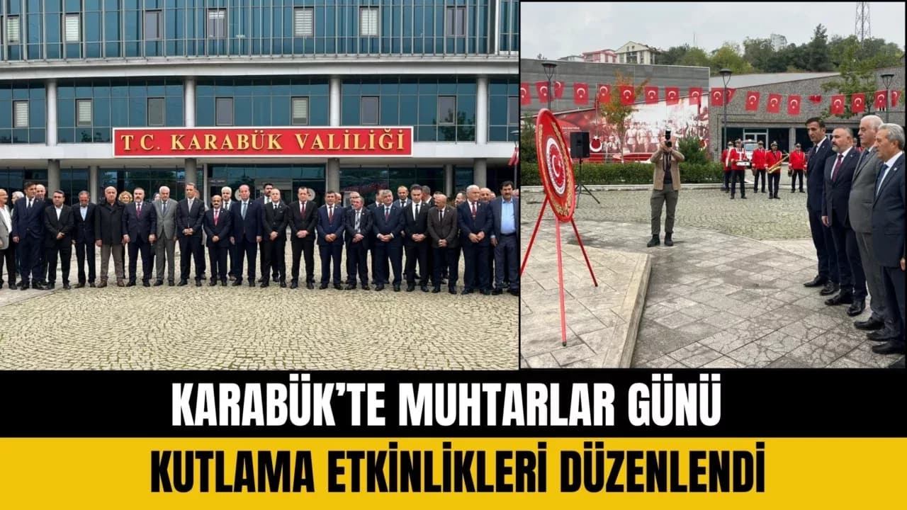 Karabük'te Muhtarlar Günü Kutlandı