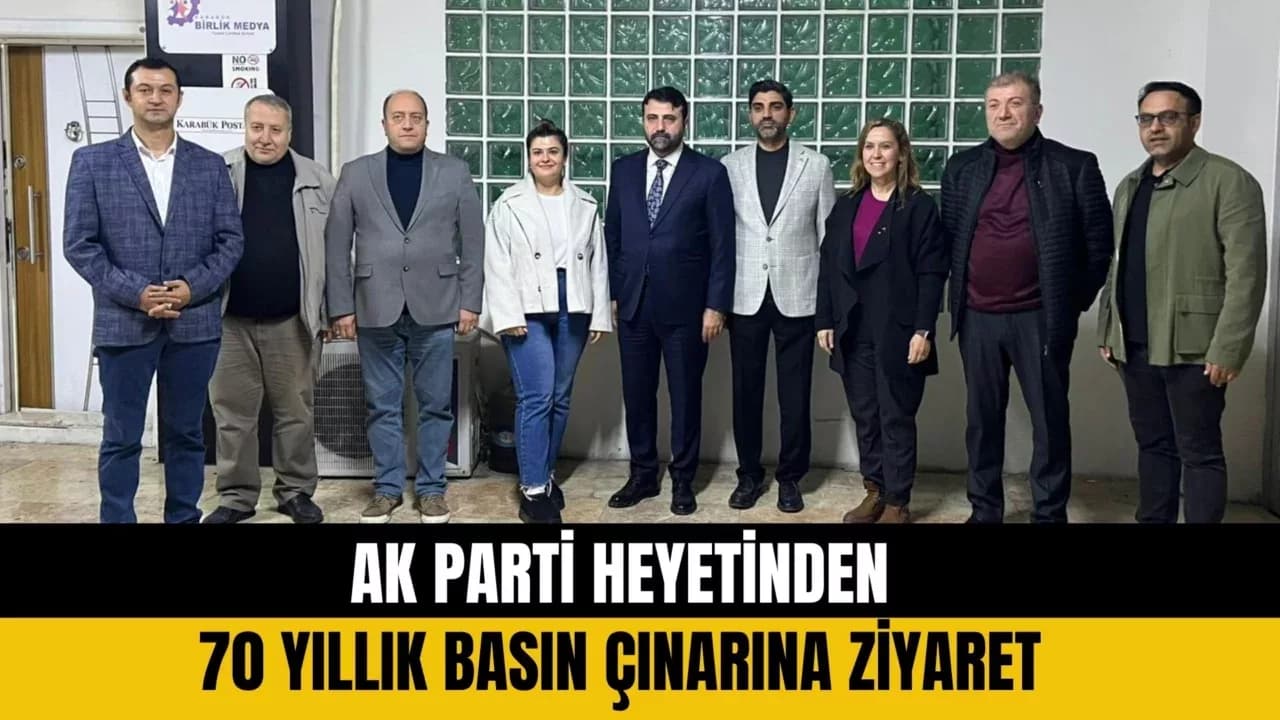 AK Parti'den Karabük Birlik Medya'ya 70. Yıl Ziyareti