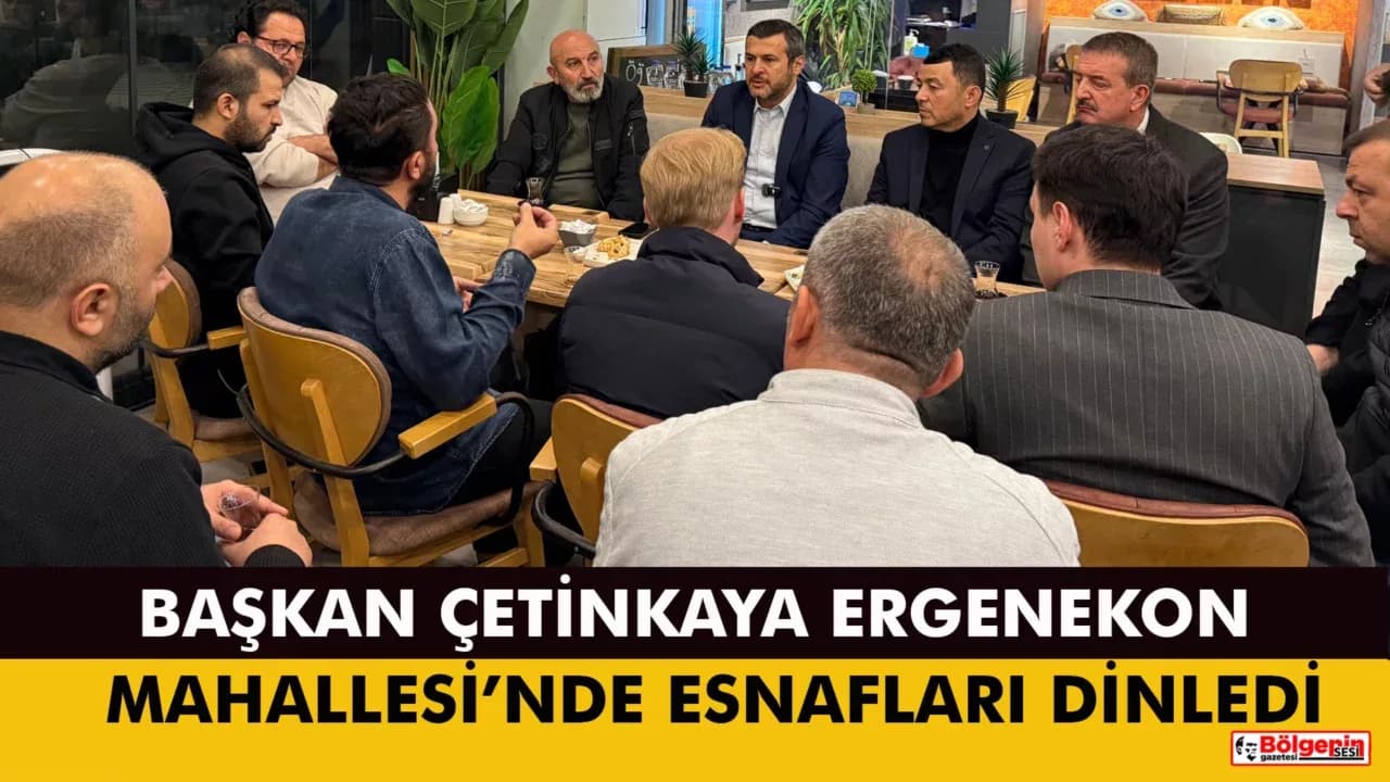 Başkan Çetinkaya Ergenekon Mahallesi’ndeki Çalışmaları İnceledi