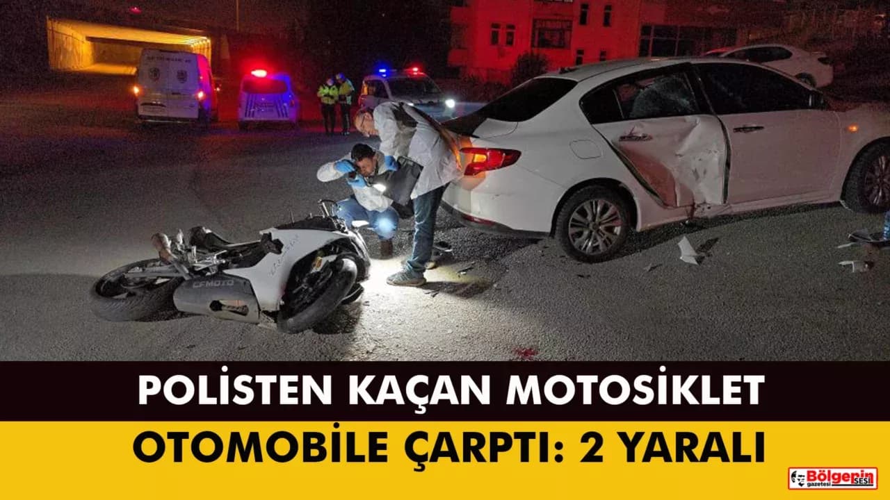 Karabük'te Polisten Kaçan Motosiklet Otomobile Çarptı: 2 Yaralı