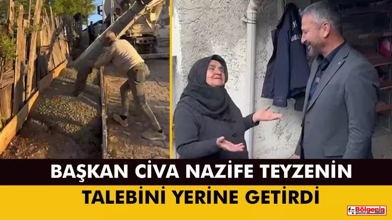 Eskipazar Belediye Başkanı Serkan Civa, Nazife Teyzenin Talebini Yerine Getirdi