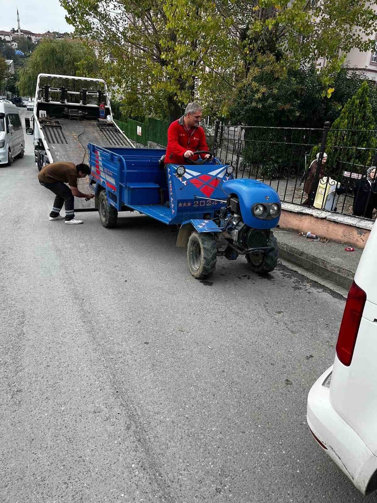 Sanayi içinde kuralsız park eden araçlar çekiliyor