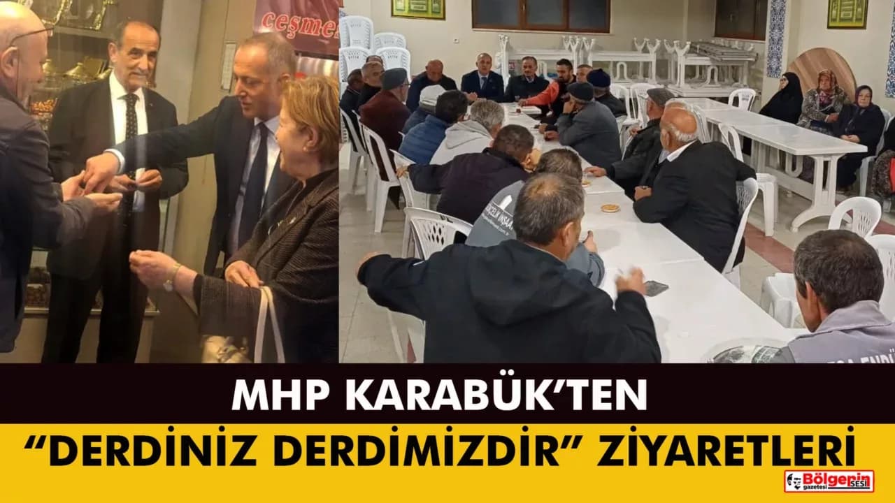 KARABÜK’TE MHP’DEN ESNAFA MORAL ZİYARETİ