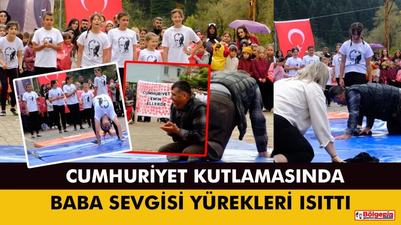 Azdavay’da Duygulandıran Anlar: Baba Kızına Sahne Hazırladı