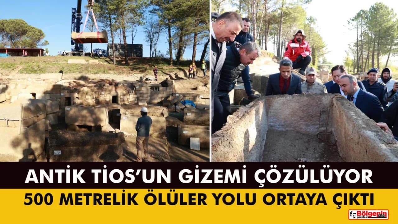 Tios Antik Kenti Lahitleri Törenle Açıldı