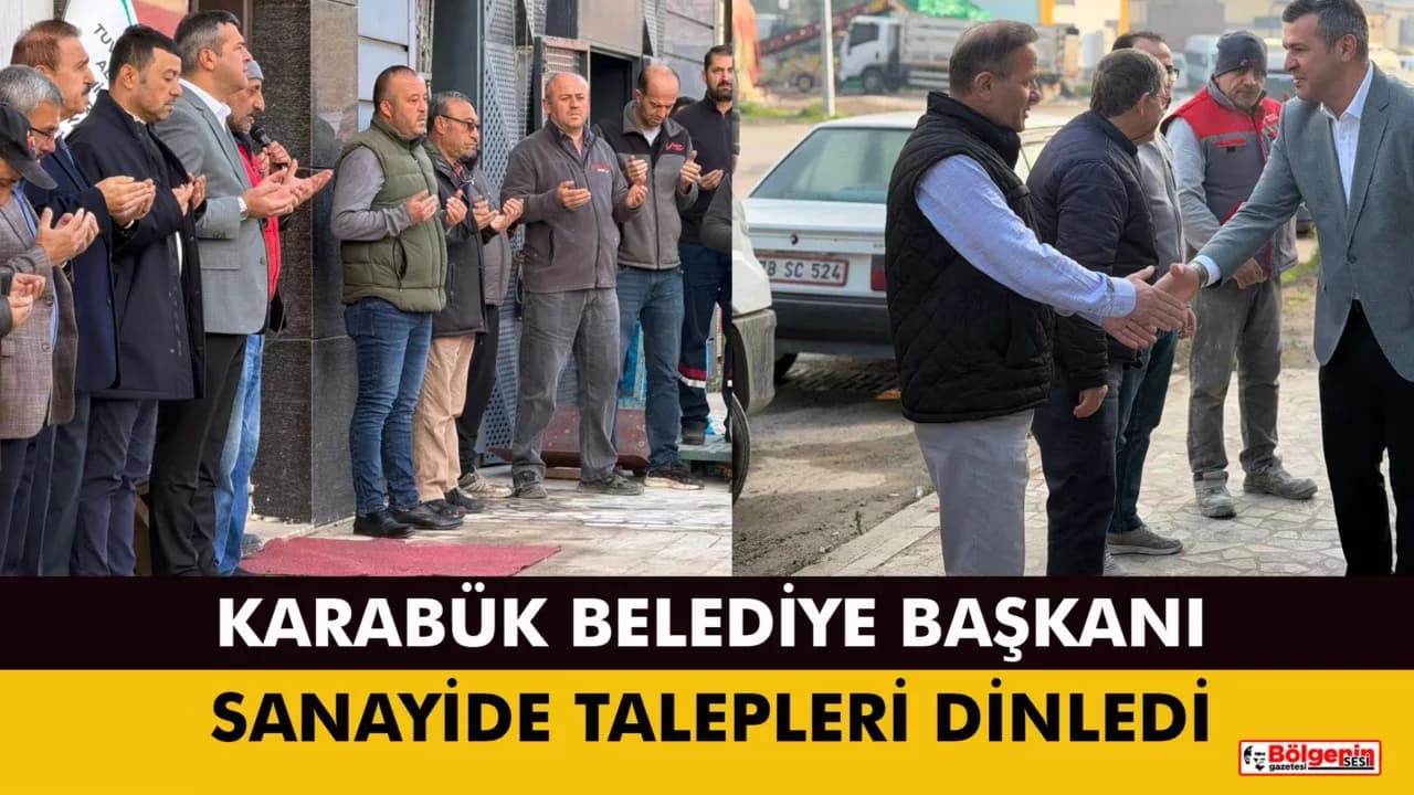 Karabük Belediye Başkanı Çetinkaya, Bağ-Essan Sanayi Sitesi’ni Ziyaret Etti