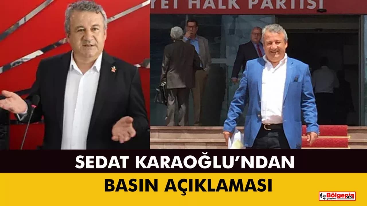 SEDAT KARAOĞLU’NDAN CHP KARABÜK İL SEÇİMLERİNE İLİŞKİN BASIN AÇIKLAMASI