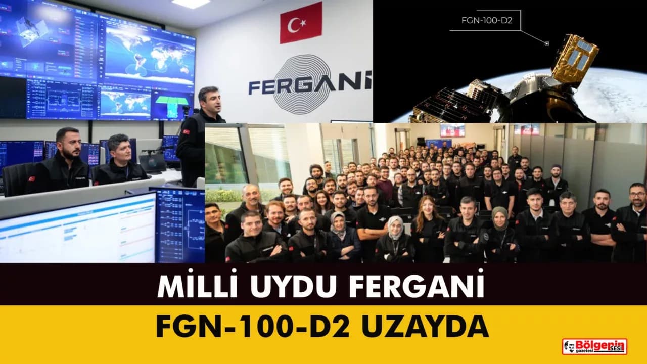 Milli uydu FERGANİ FGN-100-D2 uzayda