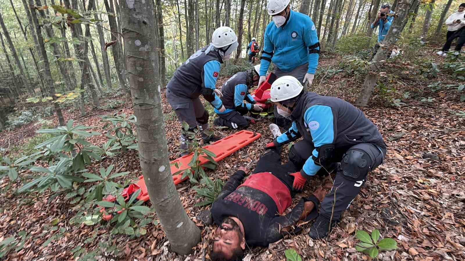 Orman yangını ve yaralılara hızlı müdahale