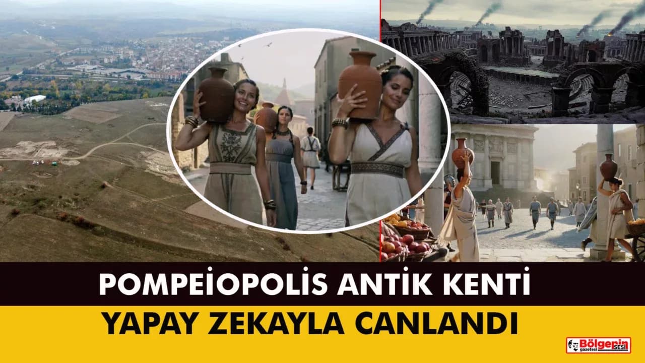 Pompeiopolis Antik Kenti'nde 2 bin yıllık tarih yapay zekayla canlandı