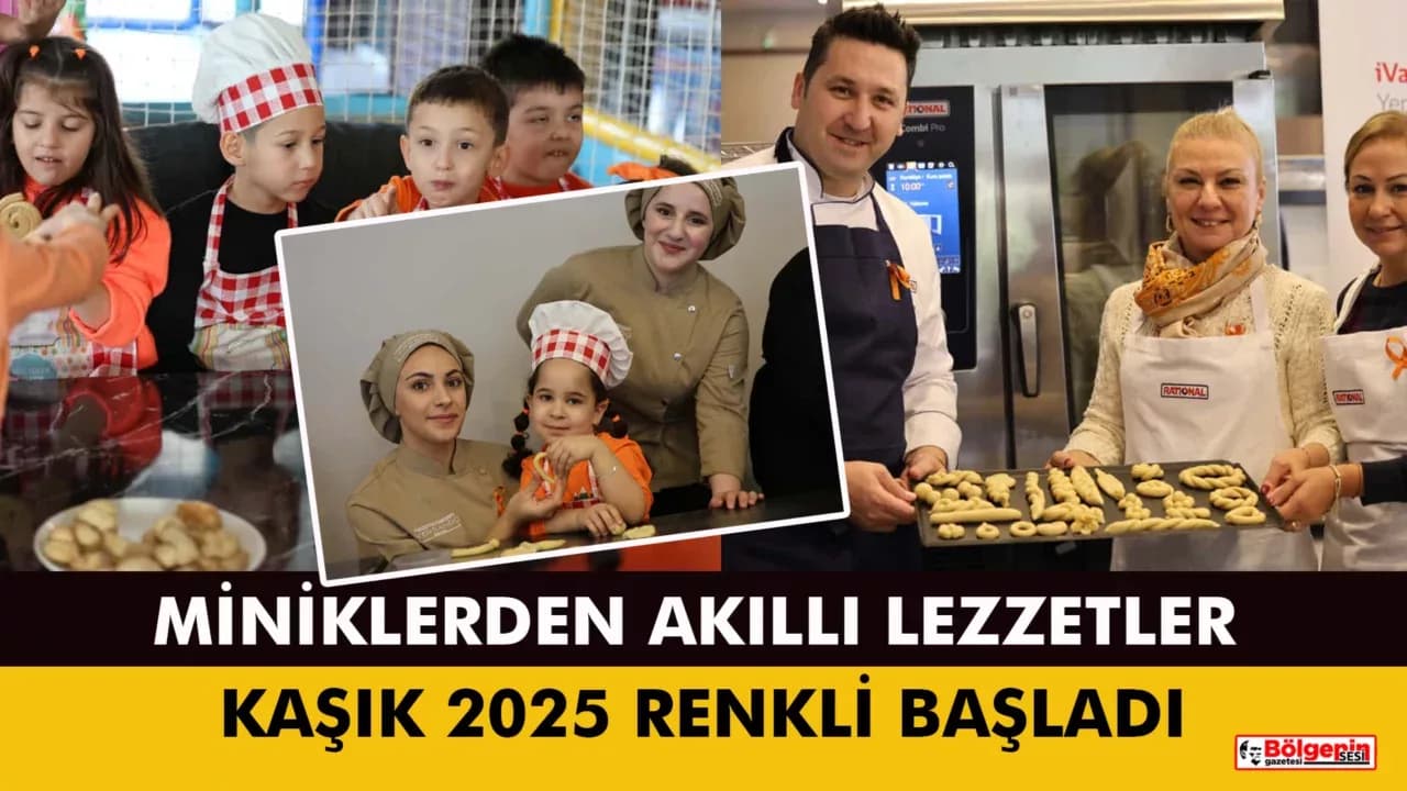 Kaşık 2025 Sempozyumu: Minik Eller Akıllı Lezzetler Mutfağında Kurabiye Yaptı