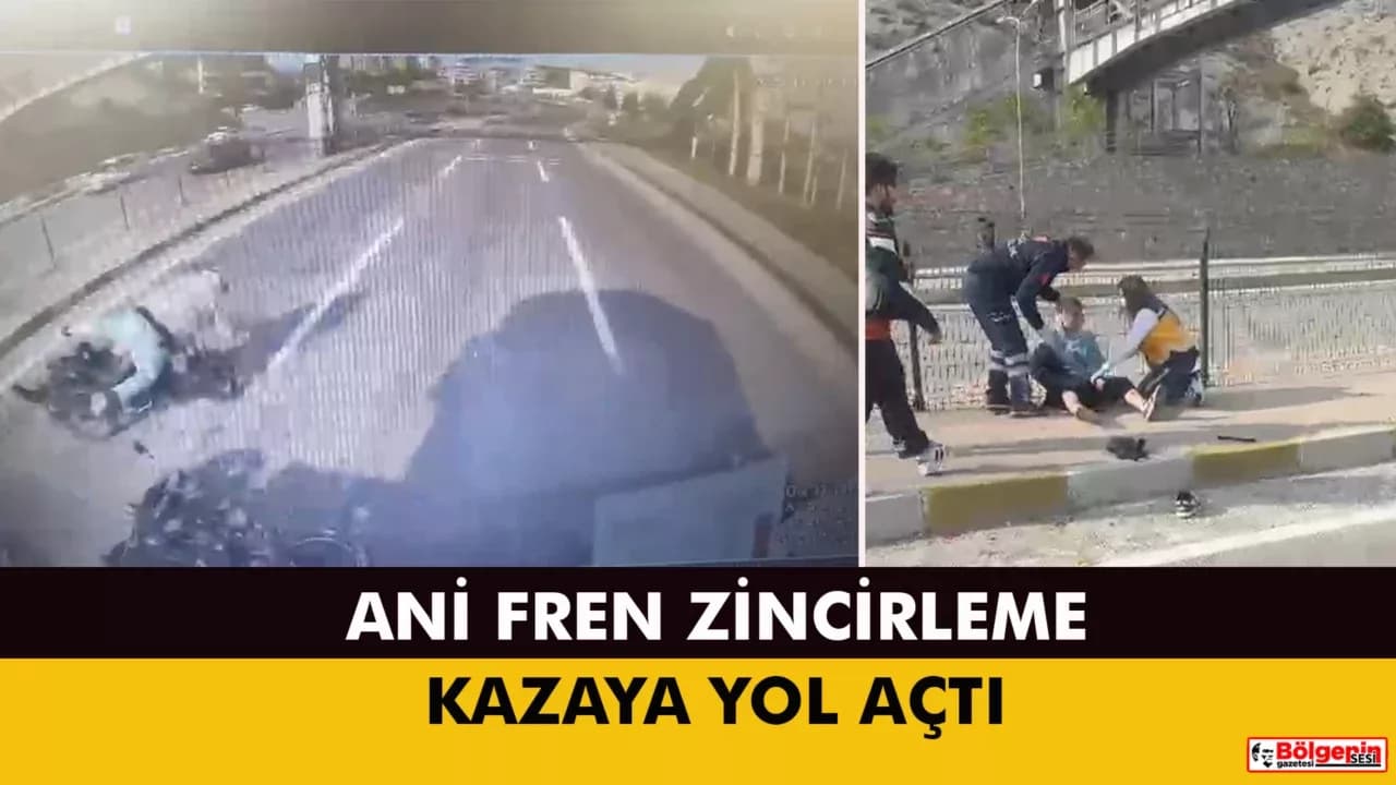 Karabük’te üst geçit yakınında zincirleme kaza: 2 motosiklet sürücüsü yaralandı