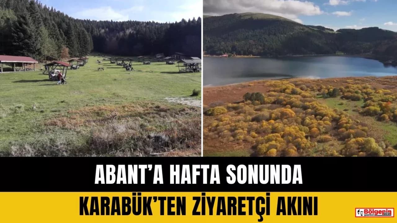 Bolu’nun doğa harikası Abant’ta ziyaretçiler akın etti