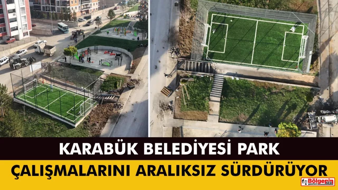 Karabük Belediyesi Park Çalışmalarını Aralıksız Sürdürüyor