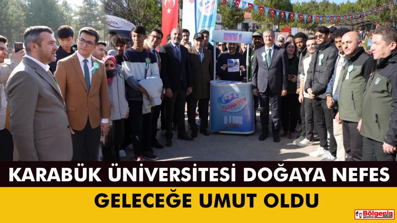 Karabük Üniversitesinde 11 Kasım Ağaçlandırma Günü İçin Anlamlı Etkinlik