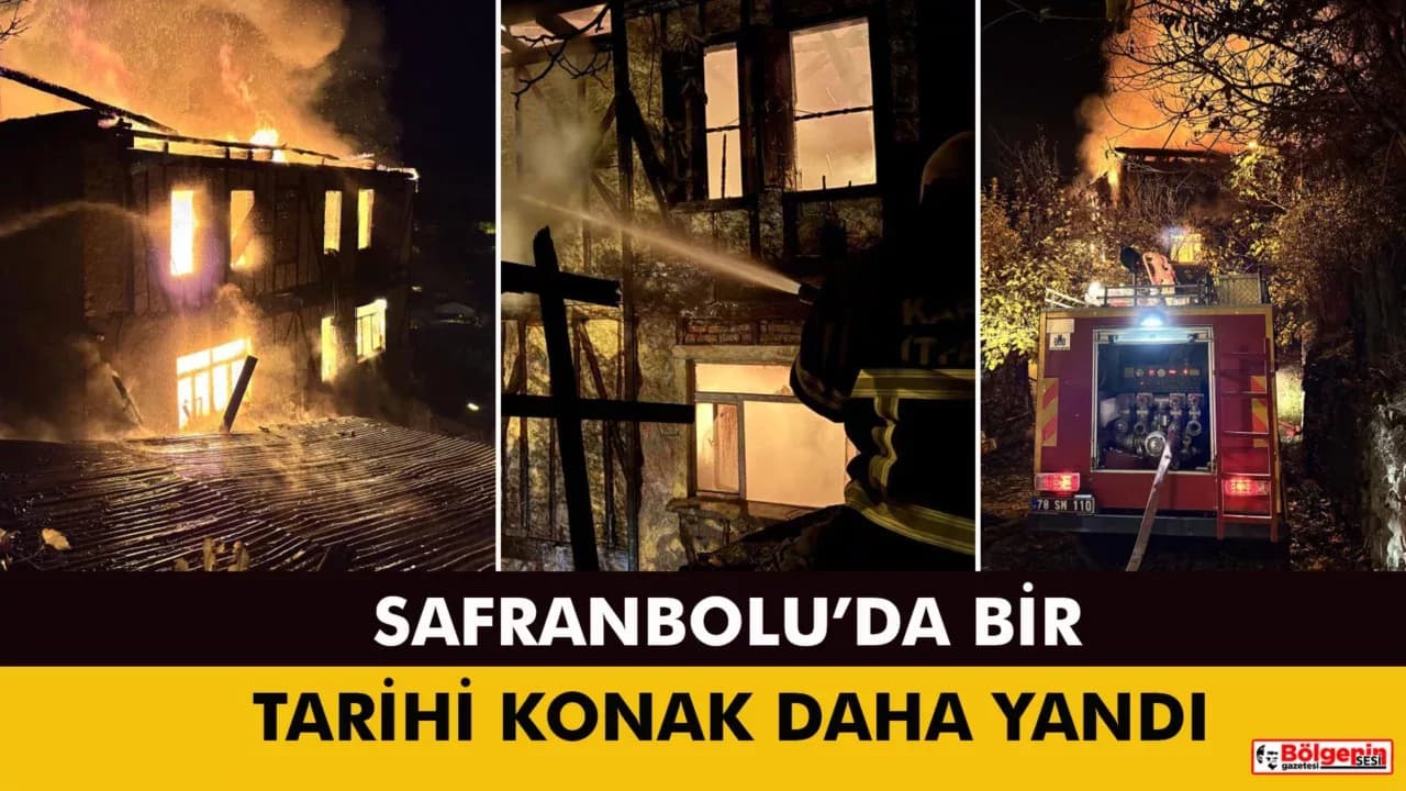 Safranbolu'da Tarihi Konak, Yangında Kullanılmaz Hale Geldi