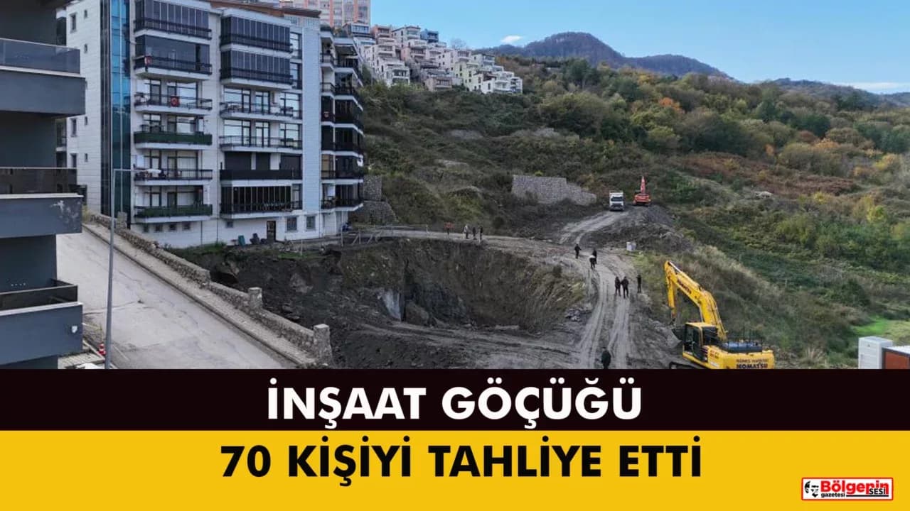 Amasra'da 24 dairede yaşayan 70 kişi tahliye edildi