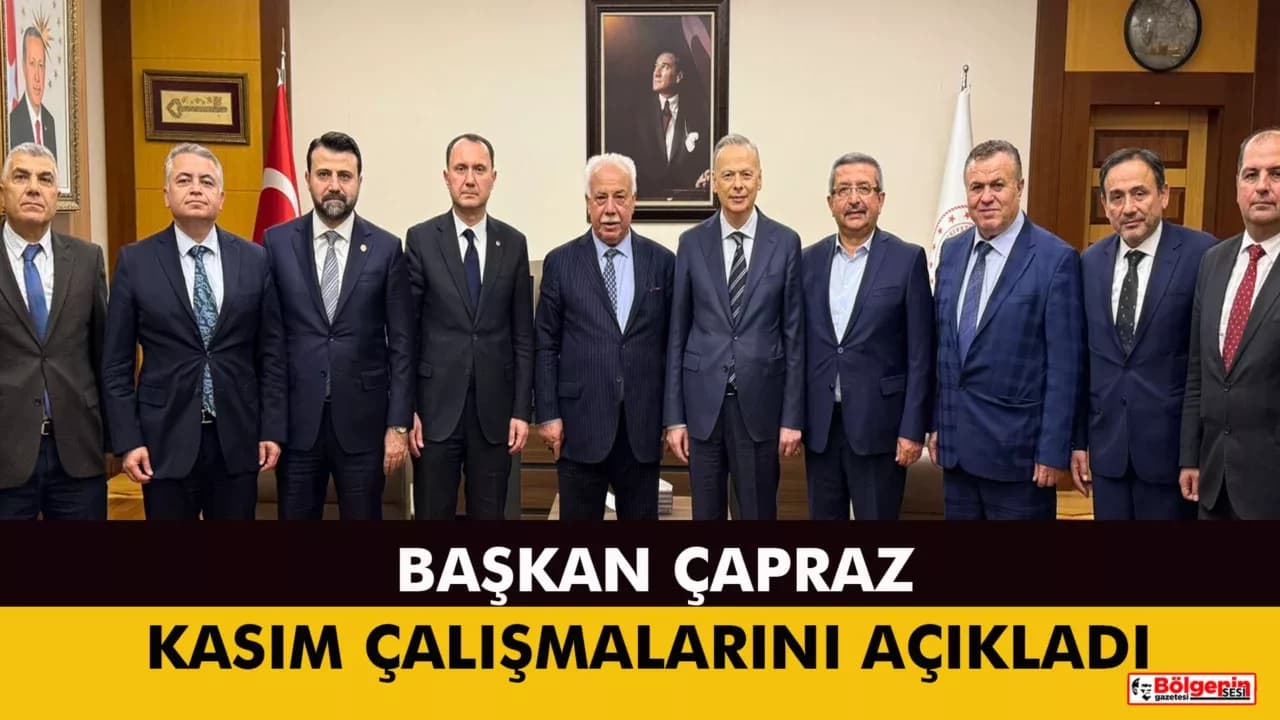 BAŞKAN ÇAPRAZ KASIM AYI ÇALIŞMALARINI AÇIKLADI