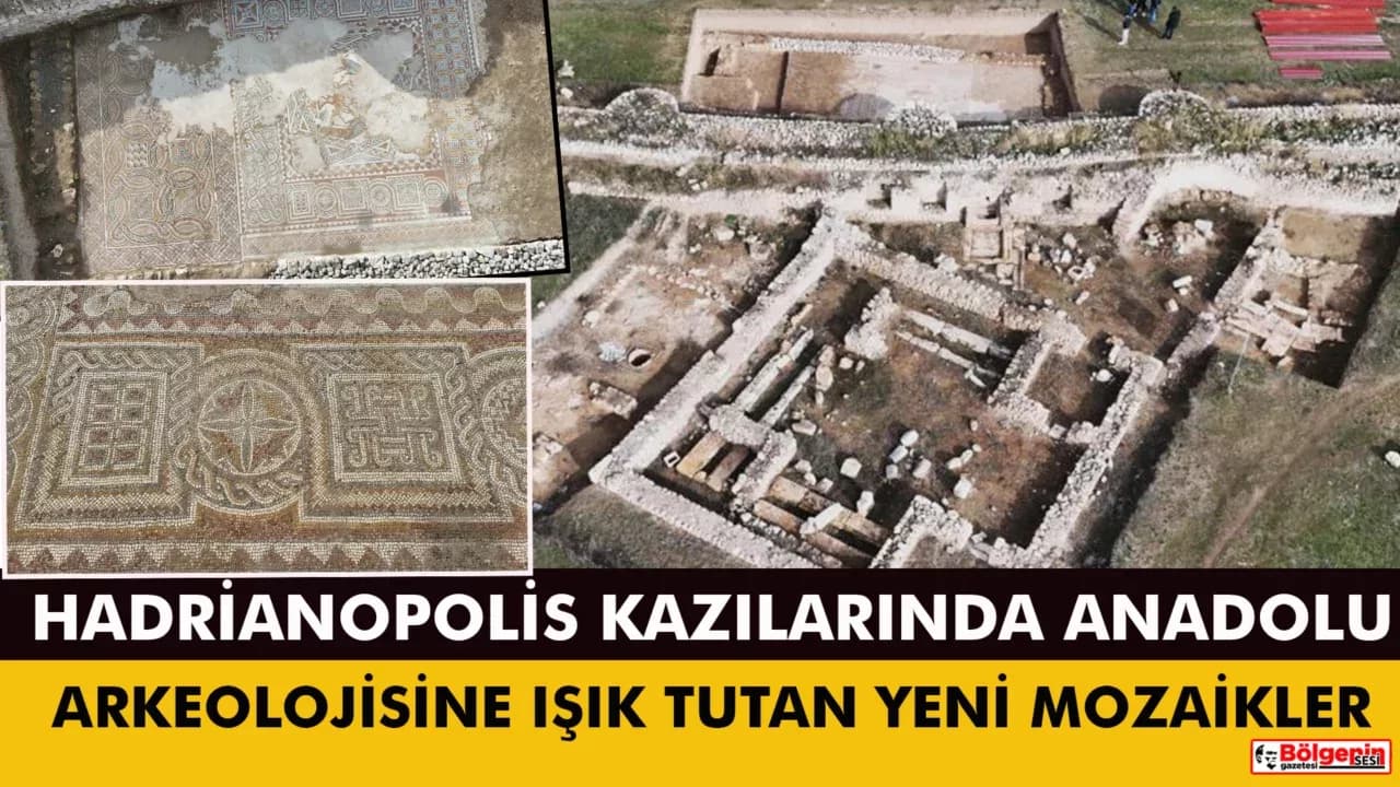 Hadrianopolis'te saray kompleksi ortaya çıktı: 4. yüzyıla ait eşsiz mozaikler bulundu