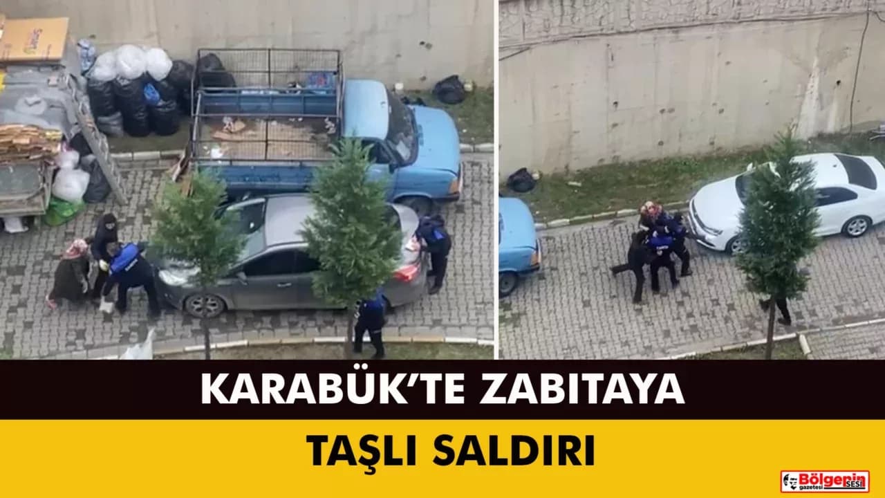 Site içinde karton istifleyen anne ve oğlu zabıtalara saldırdı