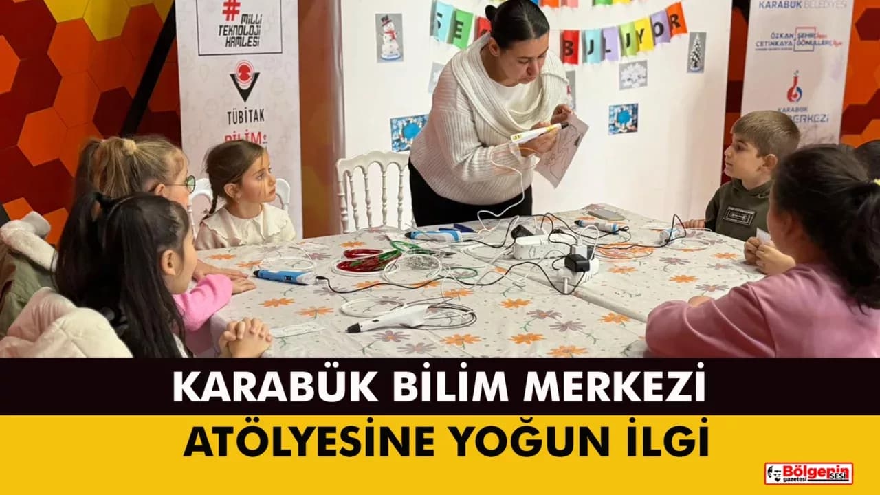“3 Boyutlu Kalemle Hayaller Şekil Buluyor” Atölyesi’ne Yoğun İlgi