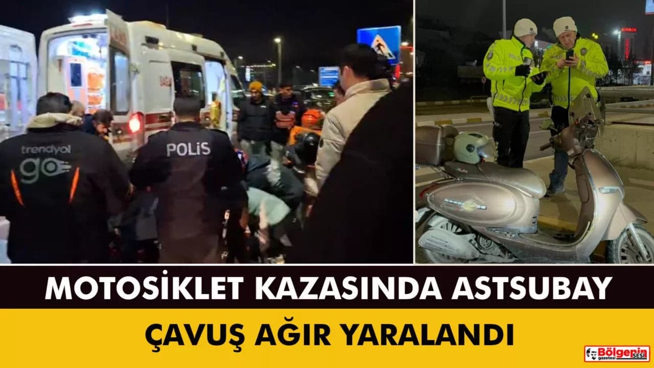 Devrilen motosikletin sürücüsü ağır yaralandı